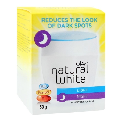 OLAY NATURAL WHITE NIGHT CREAM 50G